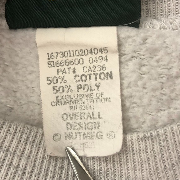 Sz L Vintage Home Team Gray Grey Michigan Pullover Crewneck Sweatshirt Women USA - Picture 7 of 16